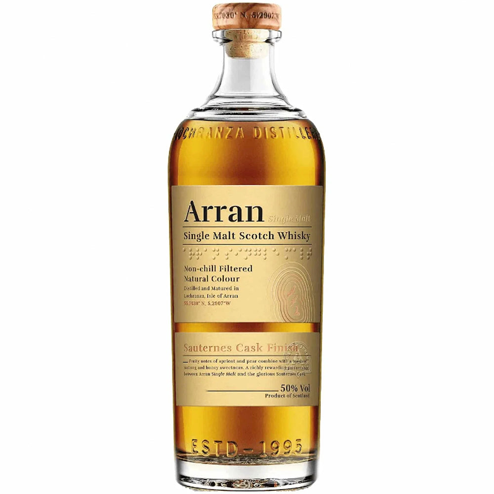 Arran Sauternes Cask Finish Single Malt Whisky | Bottle Engraving