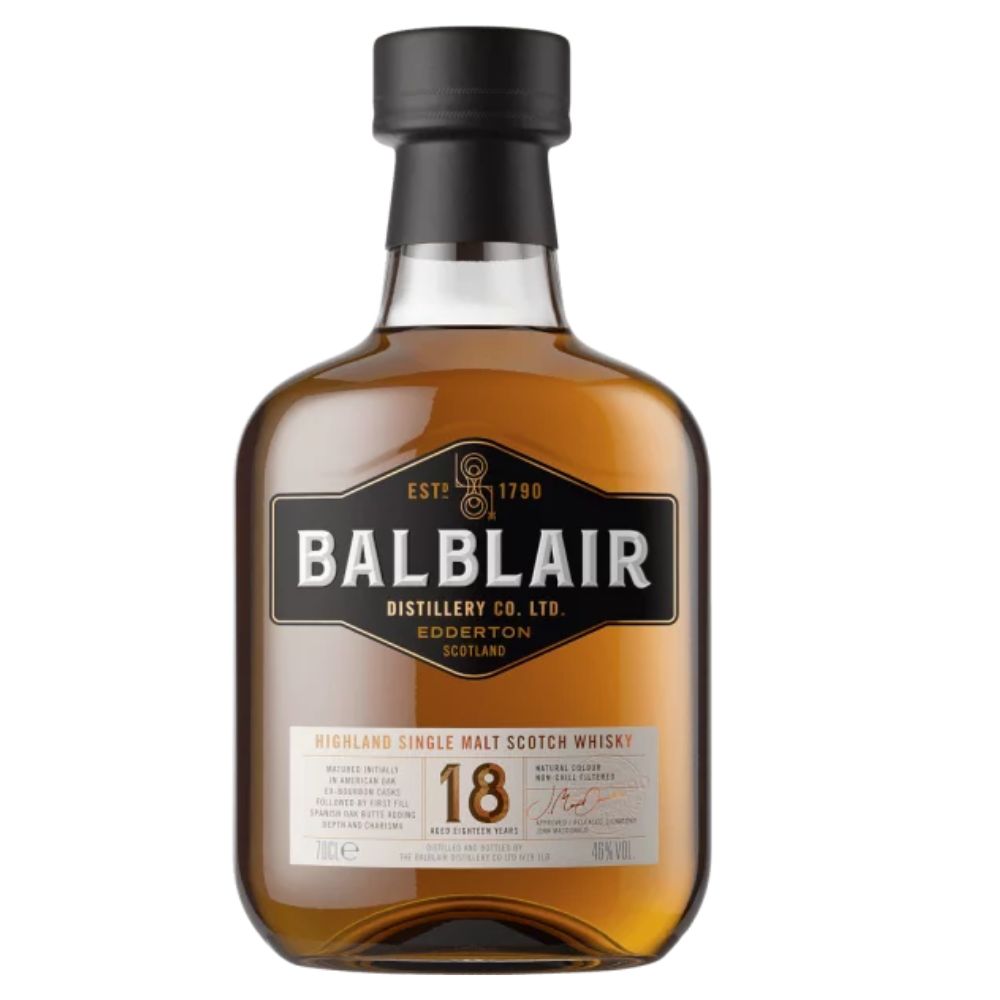 Balblair Distillery 18 Years Old Whisky | Bottle Engraving LLC