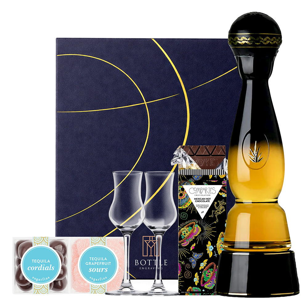 Clase Azul Gold Tequila Gift Set - Bottle Engraving
