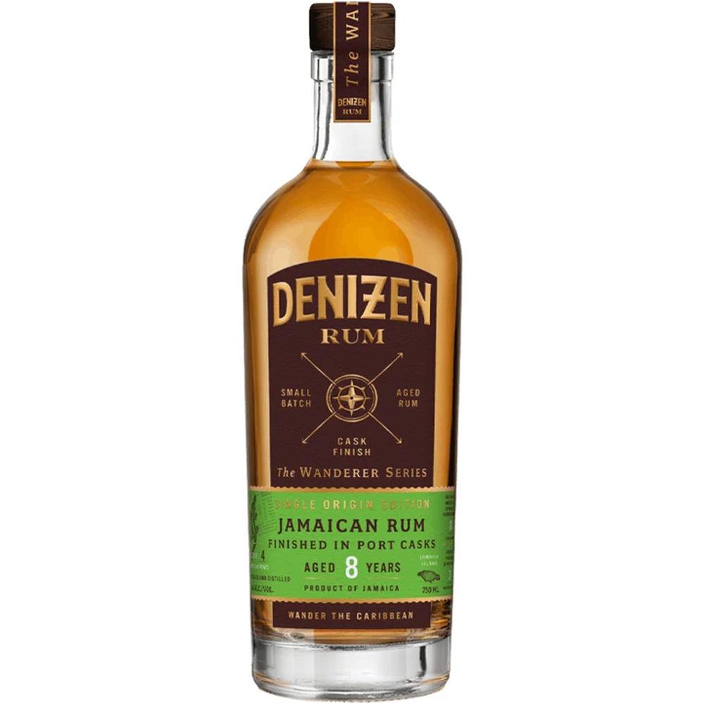 Denizen Wanderer Series 8 Year Port Cask Finished Jamaican Rum | Bottle Engraving