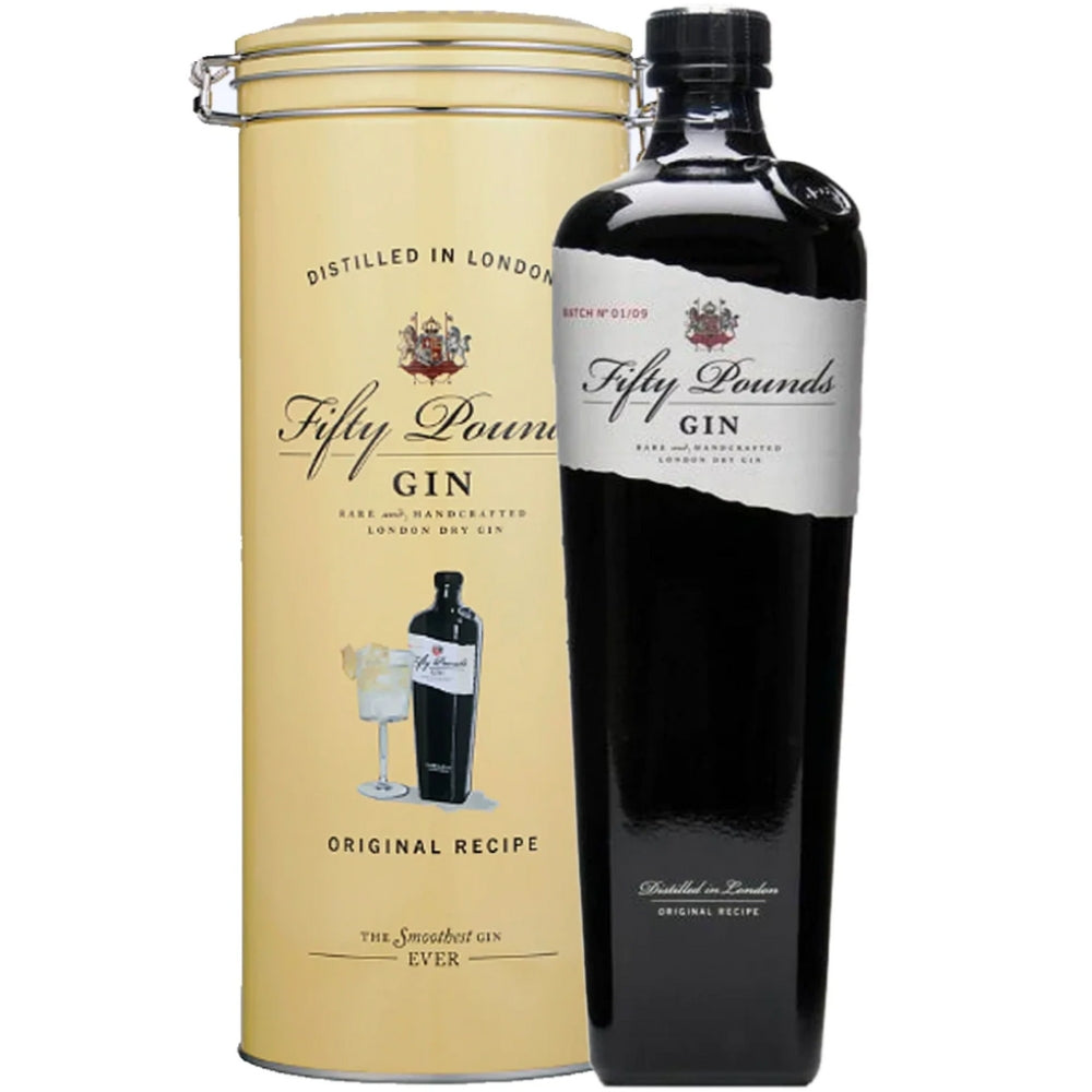 Fifty Pounds London Rare & Handcrafted Dry Gin | Bottle Engraving LLC