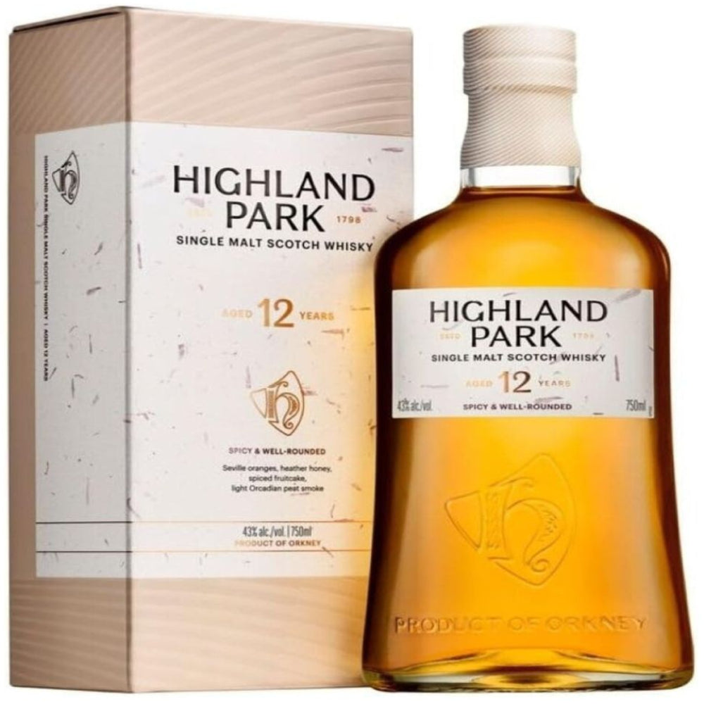 Highland Park 12 year old Single Malt Scotch Whisky | Bottle Engraving LLC