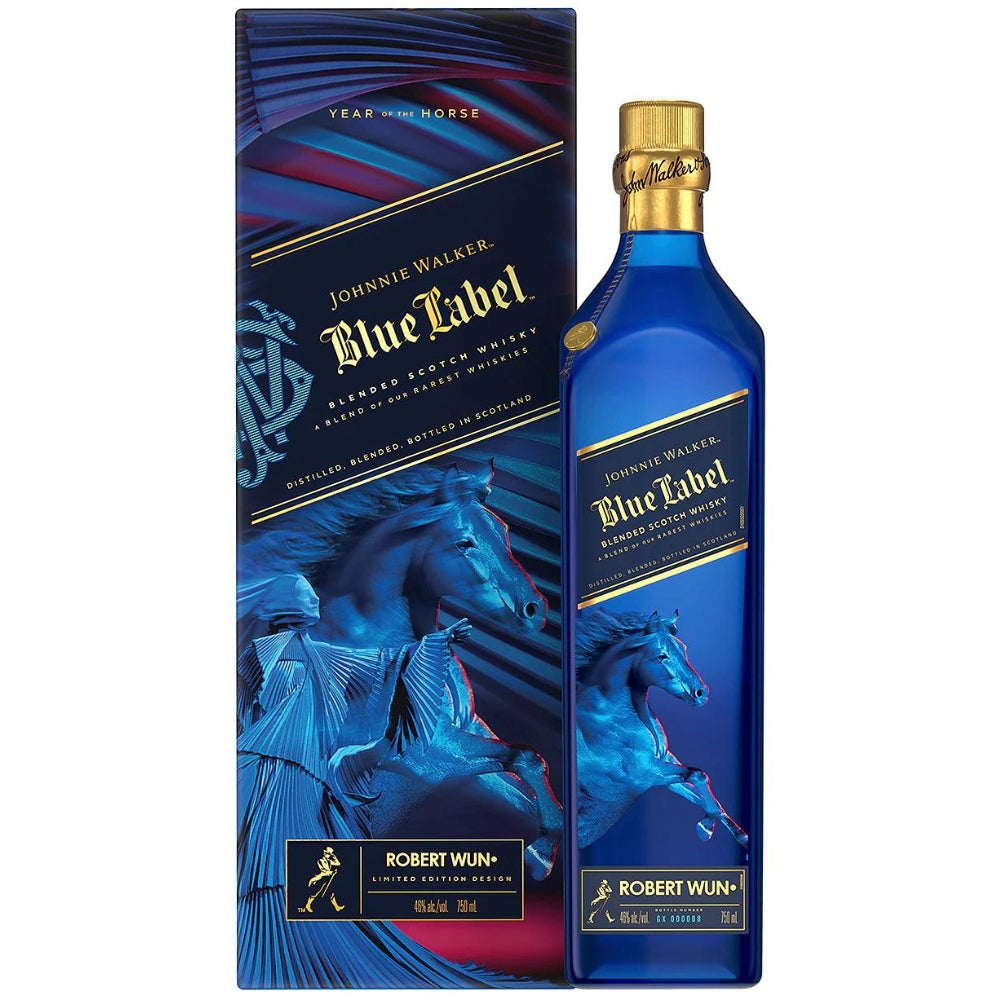 Johnnie Walker Blue Label Lunar New Year Edition Year Of The Horse Scotch Whiskey | Bottle Engraving LLC