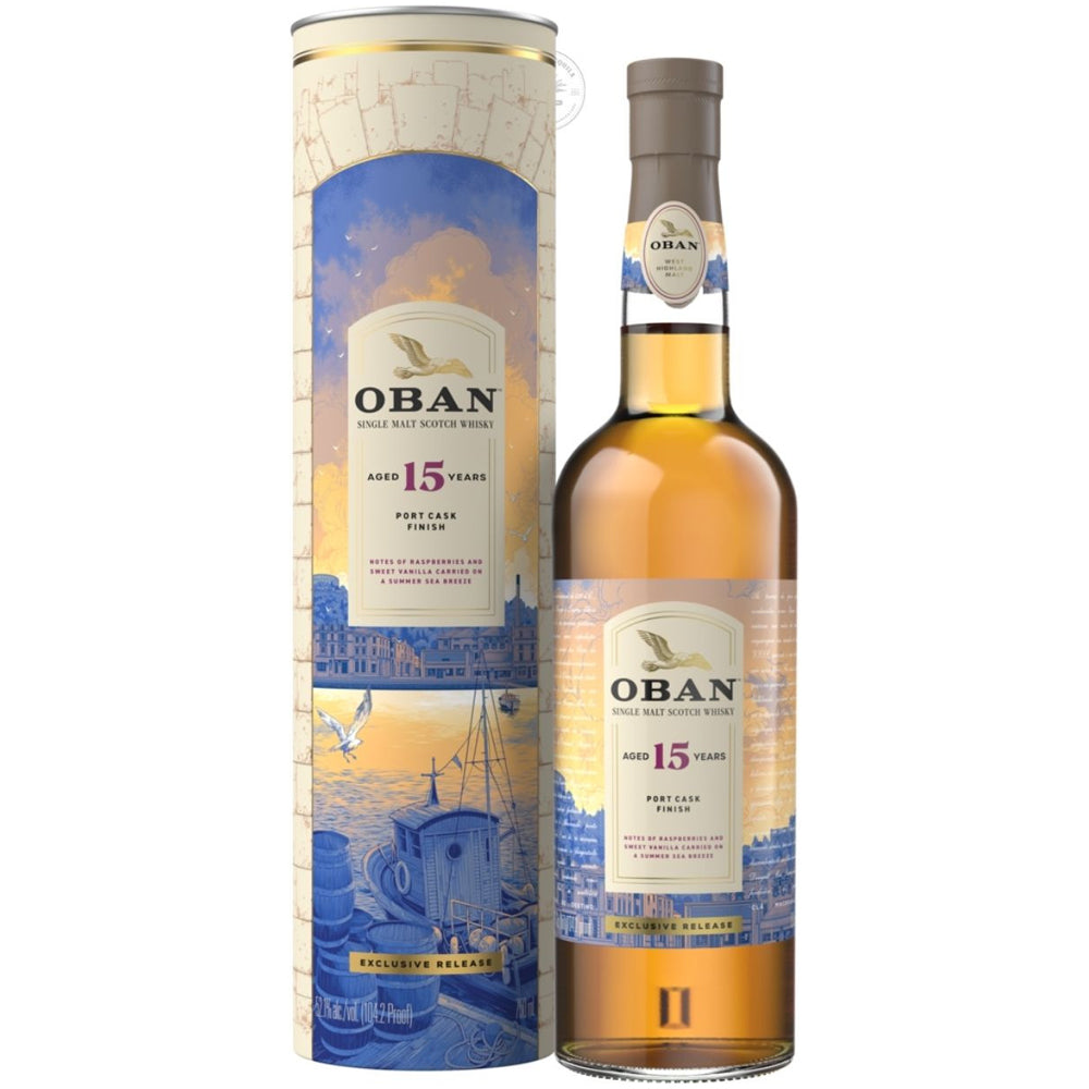 Oban Aged 15 Years Port Cask Finish Single Malt Scotch Whisky | Bottle Engraving