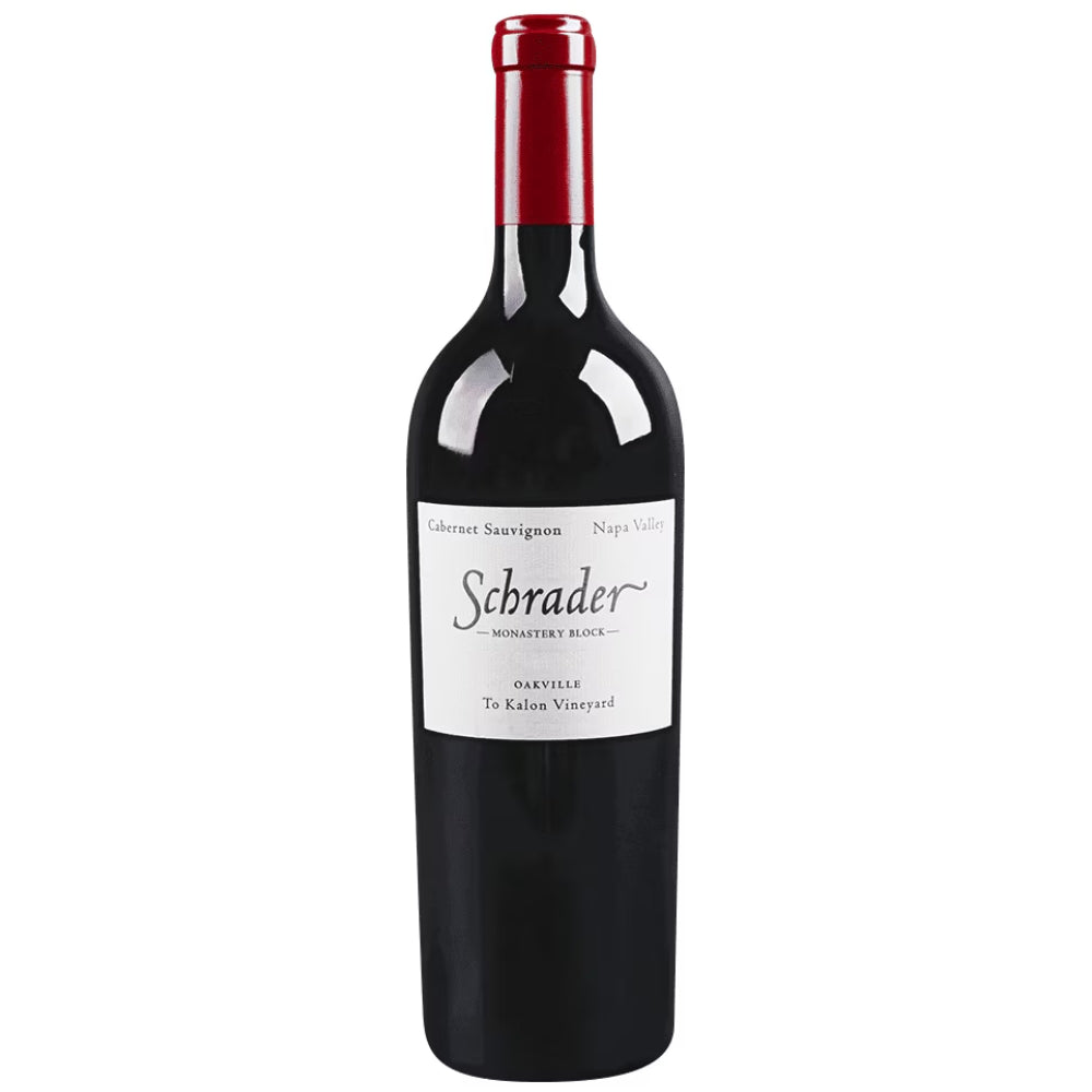 Schrader Monastery Block To Kalon Vineyard Cabernet Sauvignon Napa Valley Wine | Bottle Engraving