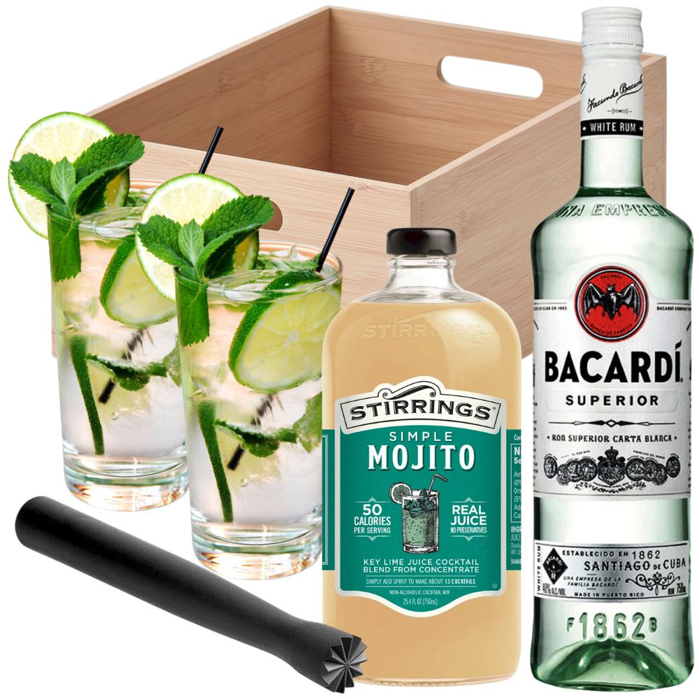 Bacardi Mojito Gift Set - Bottle Engraving
