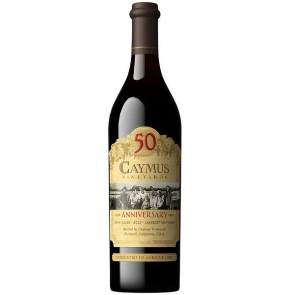Caymus Cabernet Sauvignon 50th Anniversary, Napa 2022 - Bottle Engraving