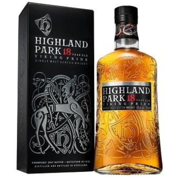 Highland Park 18 Year Viking Pride Single Malt Whisky - Bottle Engraving