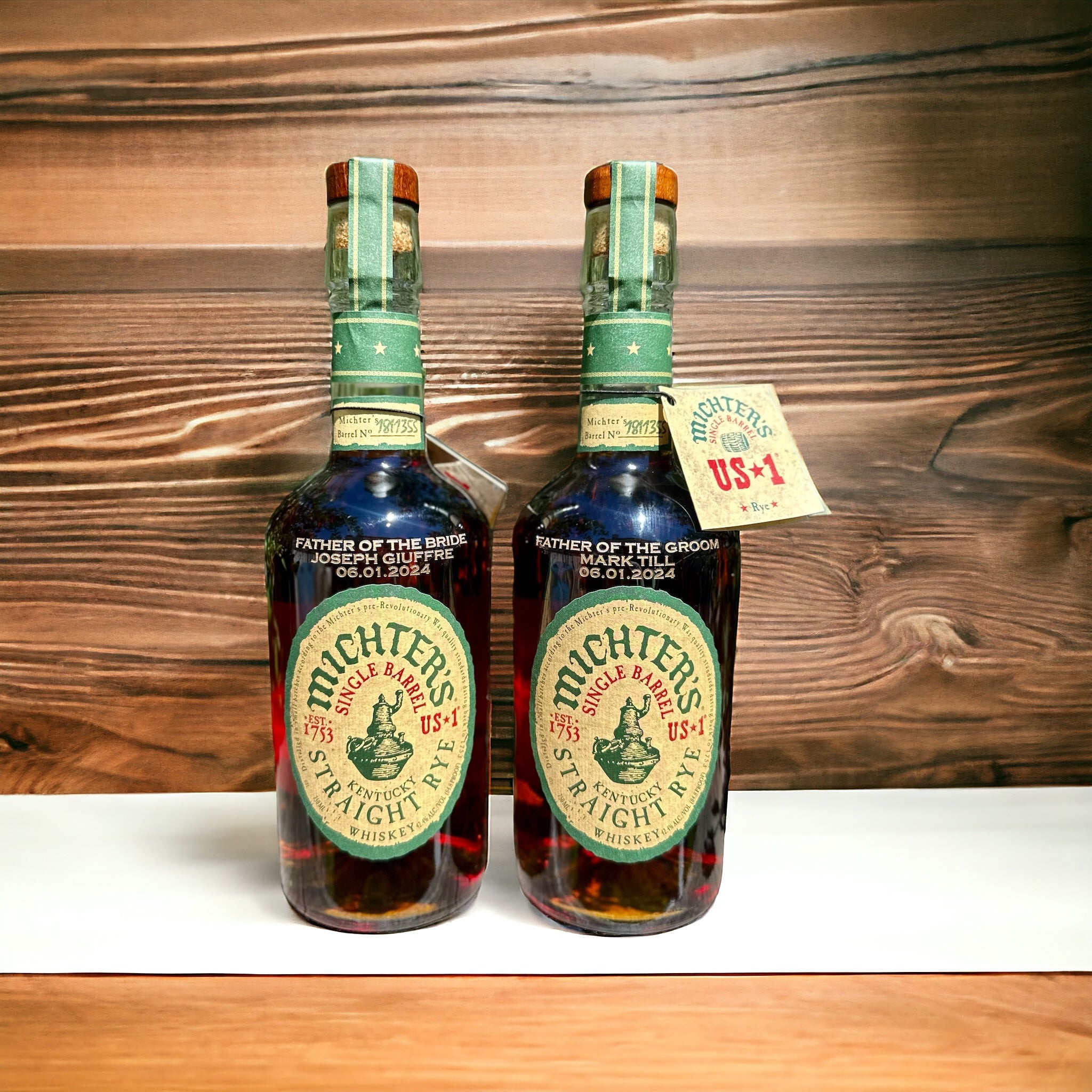 Michter's Kentucky Straight Rye Whiskey - Bottle Engraving