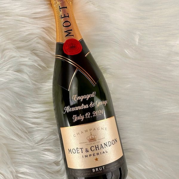 Moët & Chandon Nectar Impérial Rosé Champagne France - Bottle Engraving