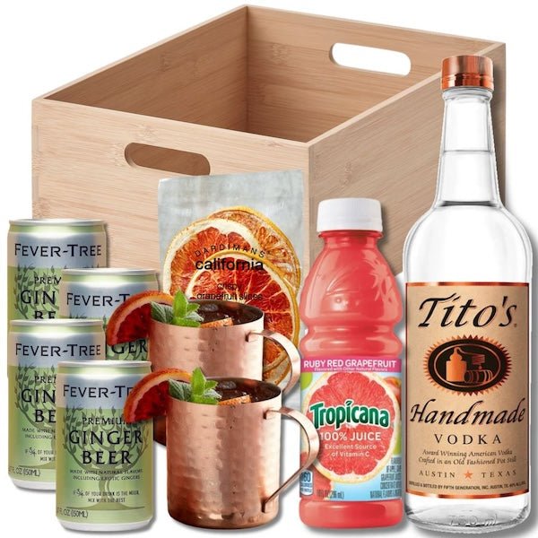 Moscow Mule Grapefruit Gift Set - Bottle Engraving