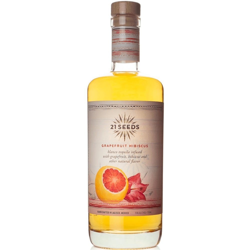 21 Seeds Grapefruit Hibiscus Tequila - Bottle Engraving