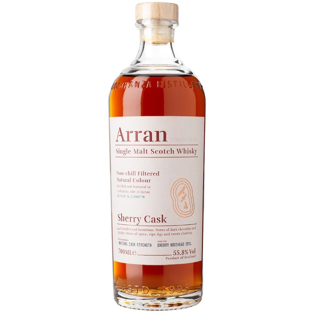 Arran Sherry Cask Island Single Malt Scotch Whisky - Bottle Engraving