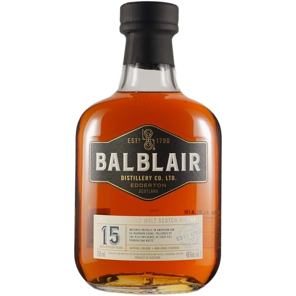 Balblair15 Year Island Single Malt Scotch Whisky - Bottle Engraving
