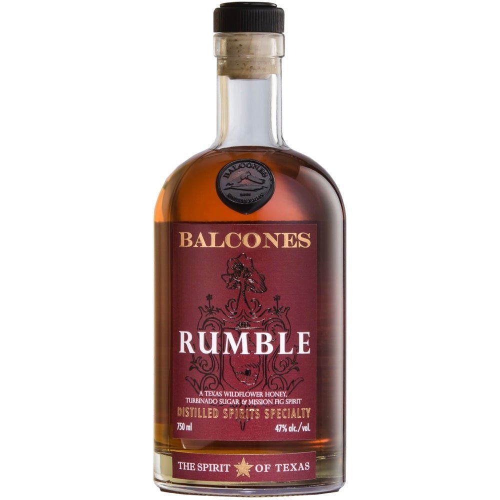 Balcones Rumble Texas Fruit Spirit - Bottle Engraving