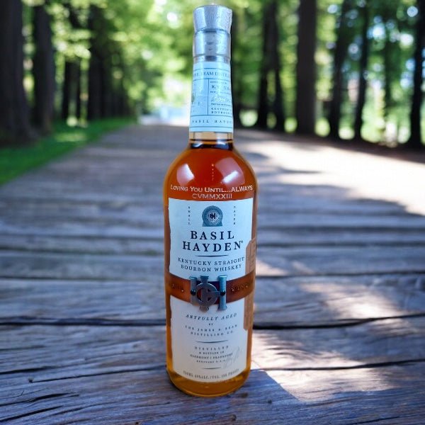 Basil Hayden 10 Year Old Kentucky Straight Bourbon Whiskey - Bottle Engraving