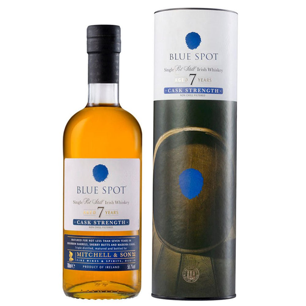Blue Spot 7 Yr. Single Pot Still Cask Strength Whisky - Bottle Engraving