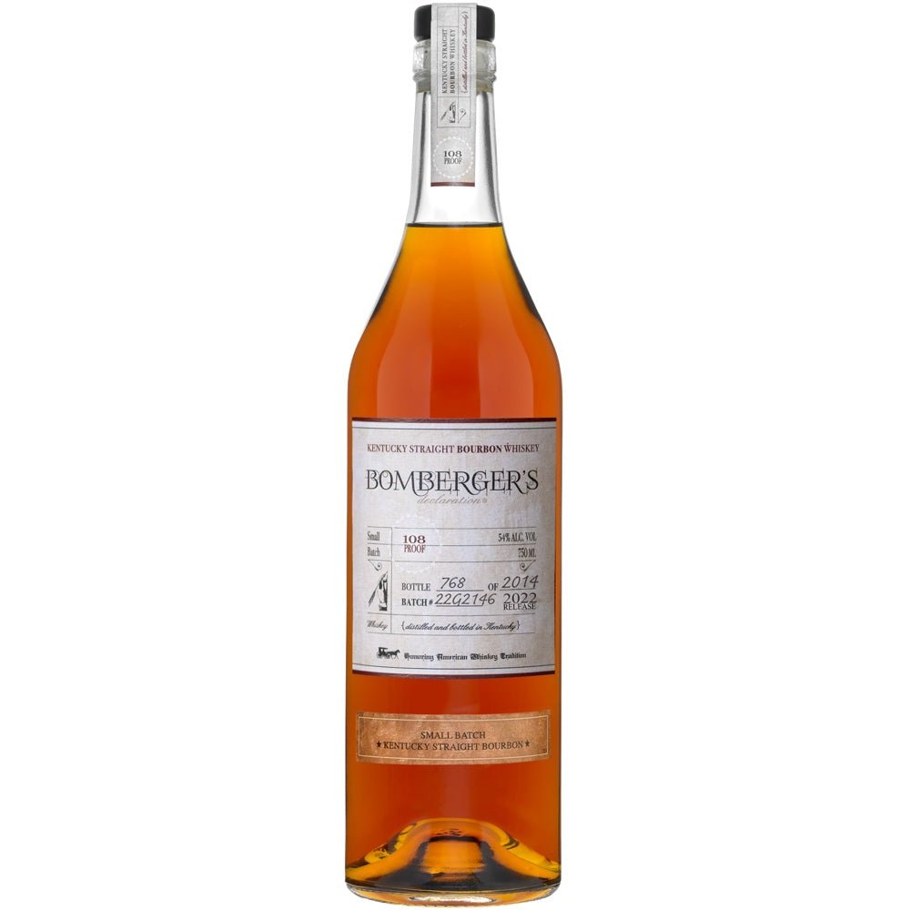 Bomberger's Small Batch Kentucky Straight Bourbon Whiskey - Bottle Engraving