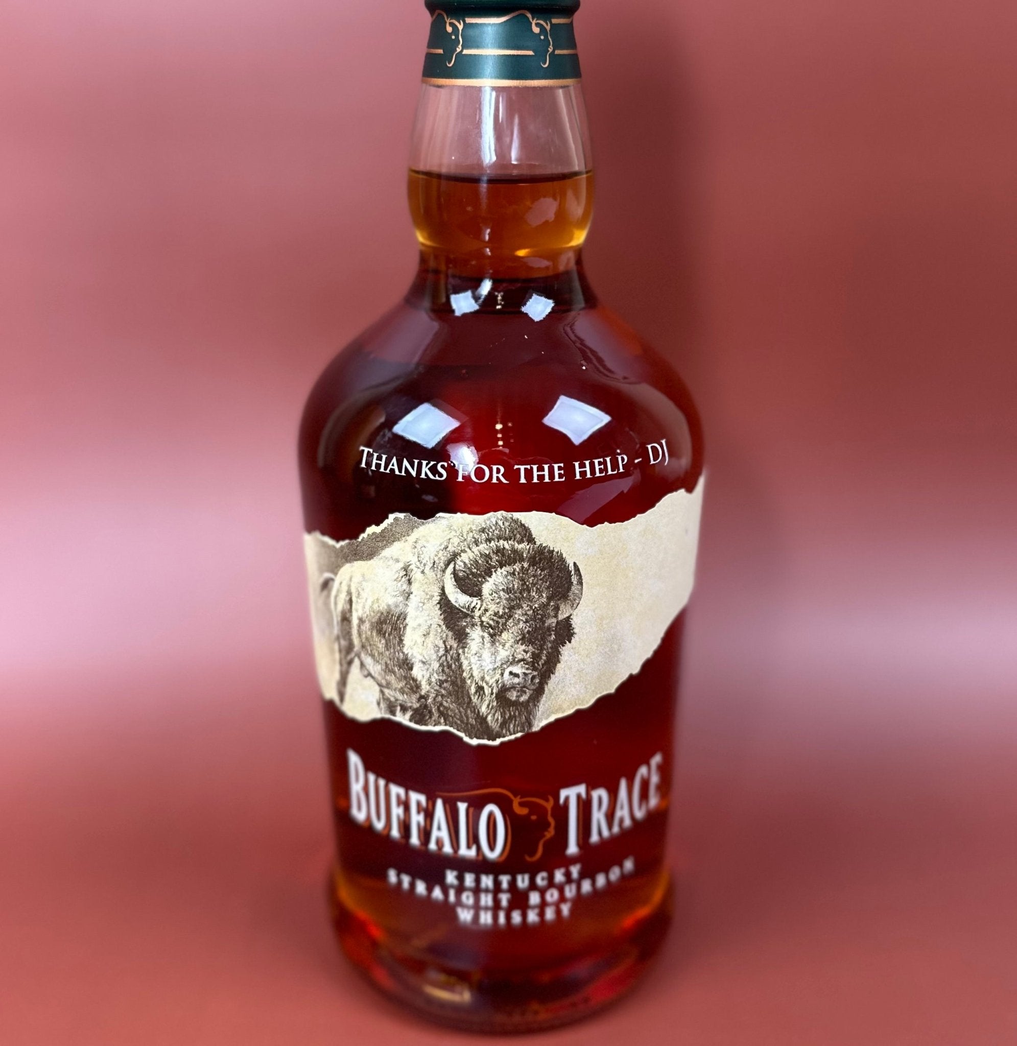 Buffalo Trace Kentucky Straight Bourbon Whiskey - Bottle Engraving