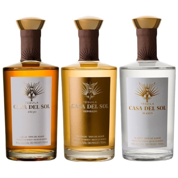 Casa Del Sol Blanco, Reposado, Anejo Tequila Bundle - Bottle Engraving