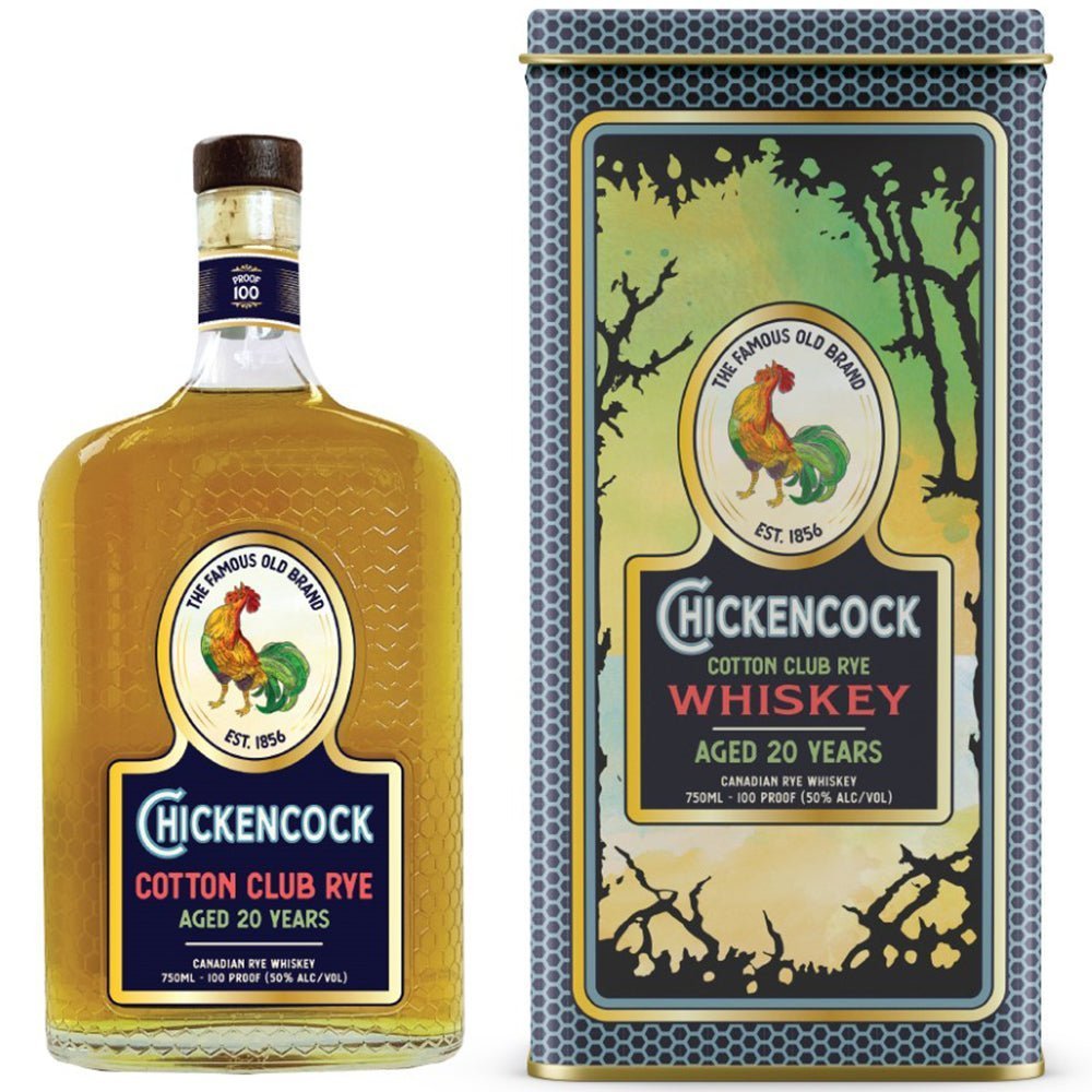 Chicken Cock 20 Year Cotton Club Rye Whiskey - Bottle Engraving