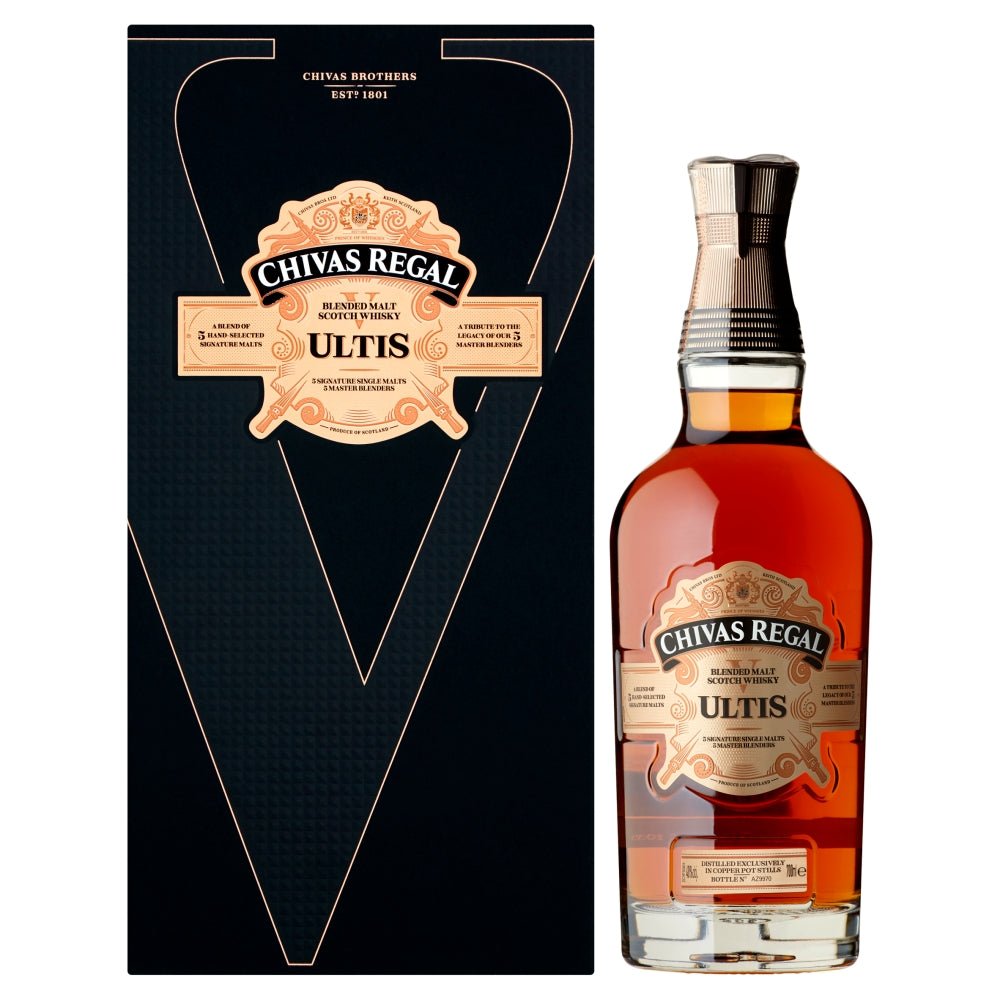 Chivas Regal Ultis Blended Malt Scotch Whisky - Bottle Engraving