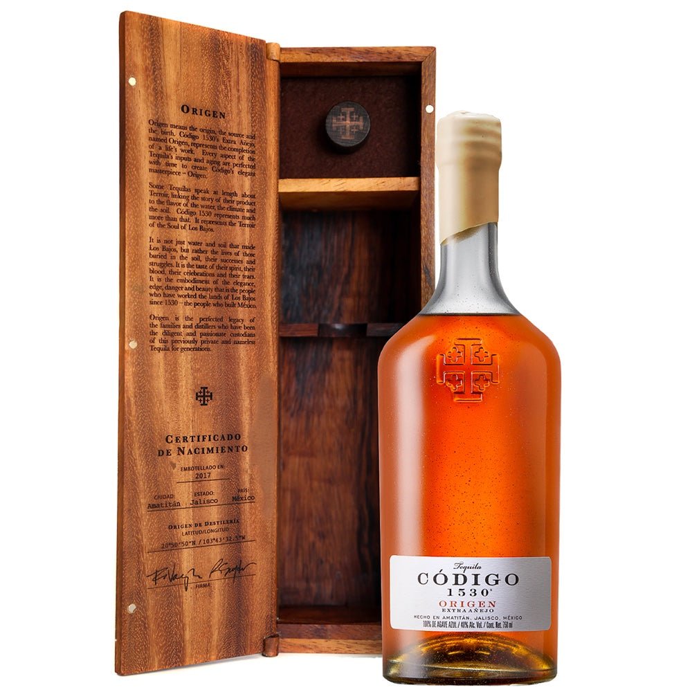 Codigo 1530 Origen Extra Anejo Tequila - Bottle Engraving