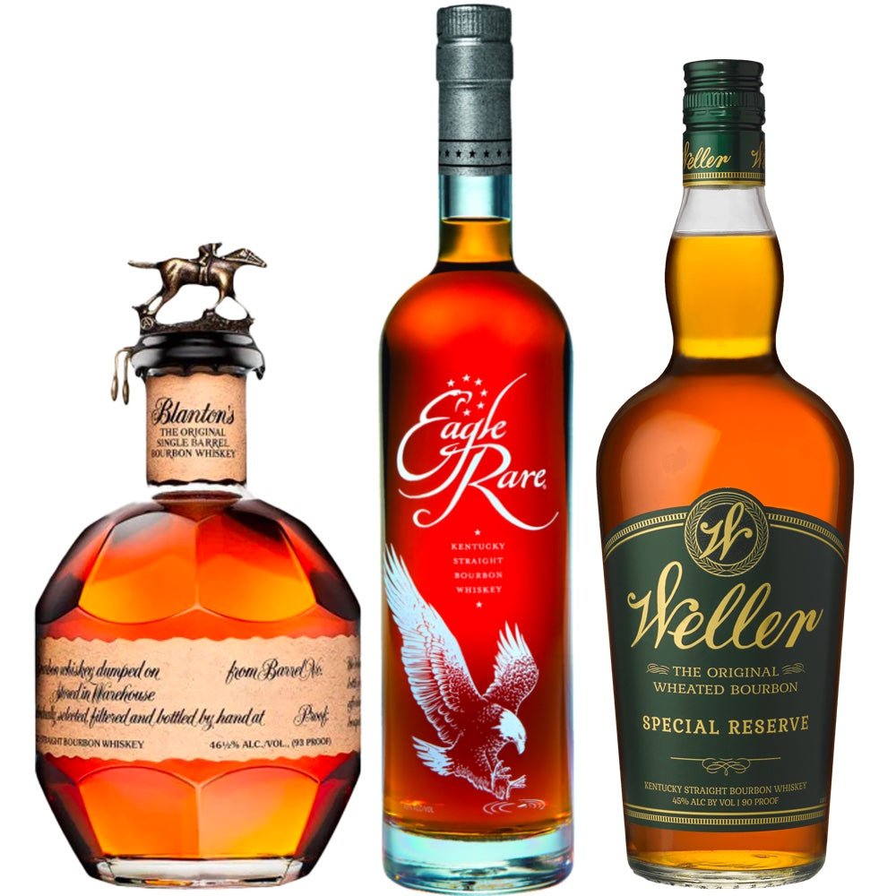 Eagle Rare 10Yr, Blanton's Single Barrel and Weller Special Reserve Bourbon Bundle - Bottle Engraving