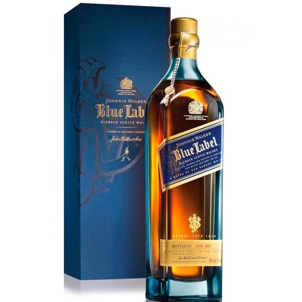 Johnnie Walker Blue Label Blended Scotch Whiskey - Bottle Engraving
