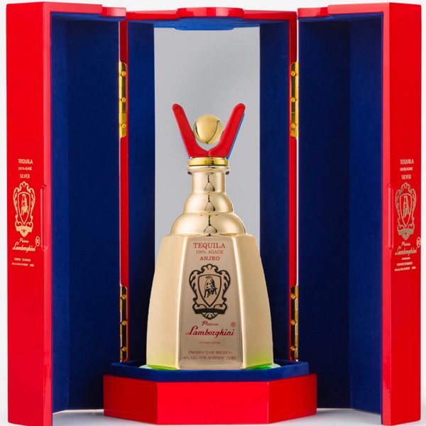 Lamborghini Anejo Tequila in The Gift Box - Bottle Engraving