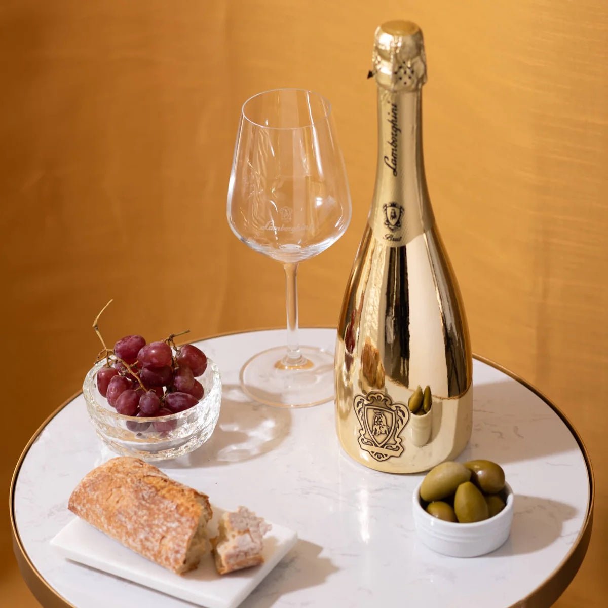 Lamborghini Oro Vino Spumante Sparkling Wine Gift Set - Bottle Engraving