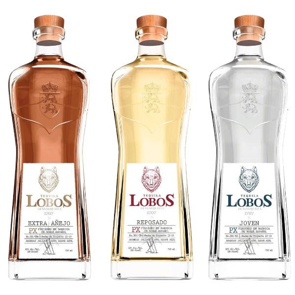 Lobos 1707 Joven, Reposado and Extra Anejo Tequila Bundle - Bottle Engraving
