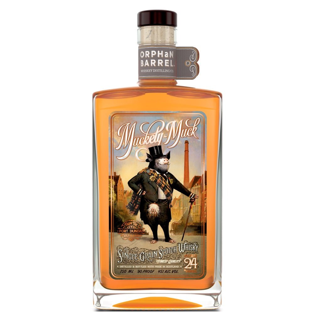 Orphan Barrel Muckety-Muck 24 Year Old Single Grain Scotch Whisky - Bottle Engraving