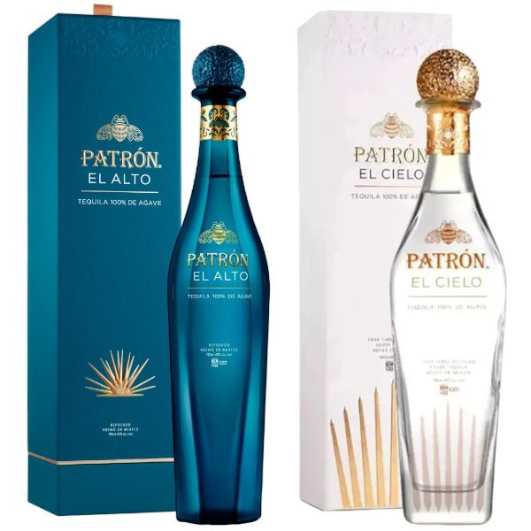 Patron El Alto and El Cielo Tequila Bundle - Bottle Engraving