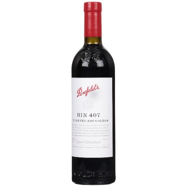 Penfolds Bin 407 Cabernet Sauvignon South Australia - Bottle Engraving