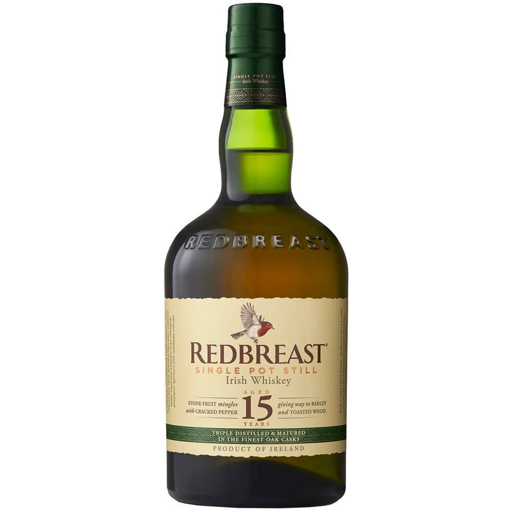 Redbreast 15 Year Old Single Pot Still Irish Whiskey - Bottle Engraving