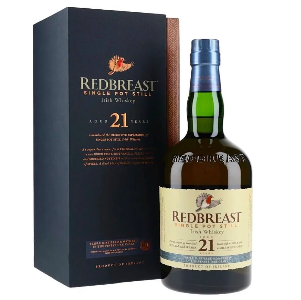 Redbreast 21 Year Old Single Pot Still Irish Whiskey - Bottle Engraving