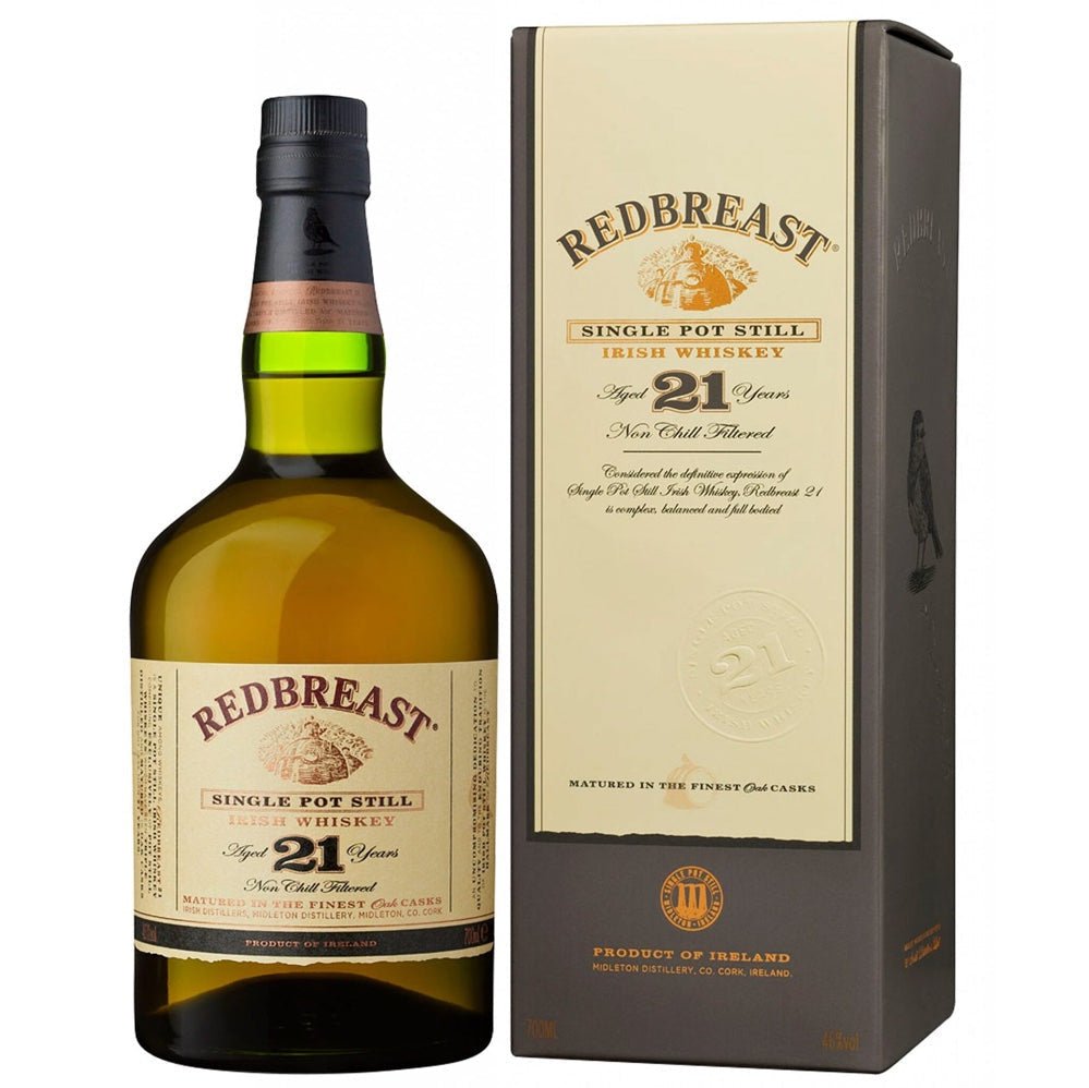 Redbreast 21 Year Old Single Pot Still Irish Whiskey - Bottle Engraving