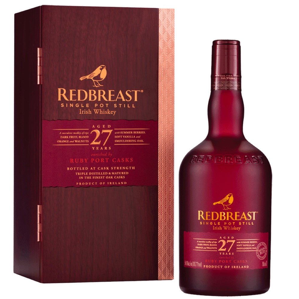 Redbreast 27 Year Old Single Pot Still Irish Whiskey - Bottle Engraving