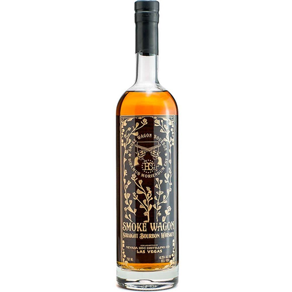 Smoke Vagon Straight Bourbon Whiskey - Bottle Engraving