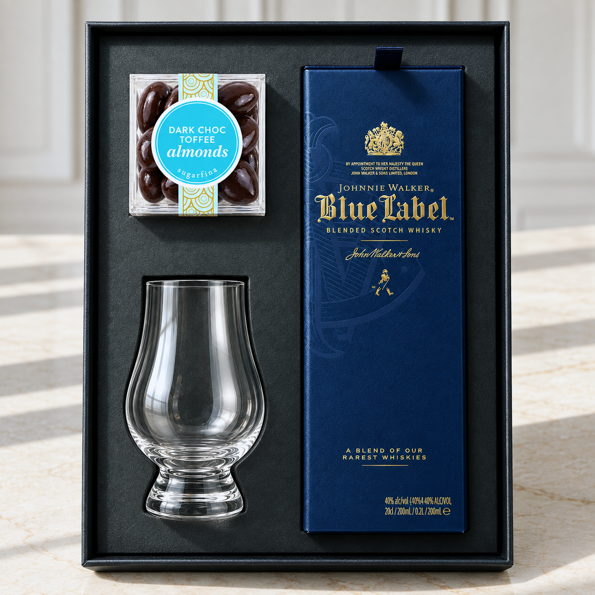 Johnnie Walker Blue 200ml Set – Bottle Engraving