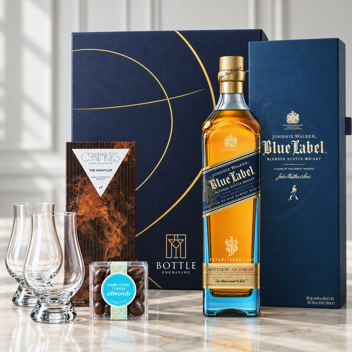 Johnnie Walker Blue Set – Bottle Engraving