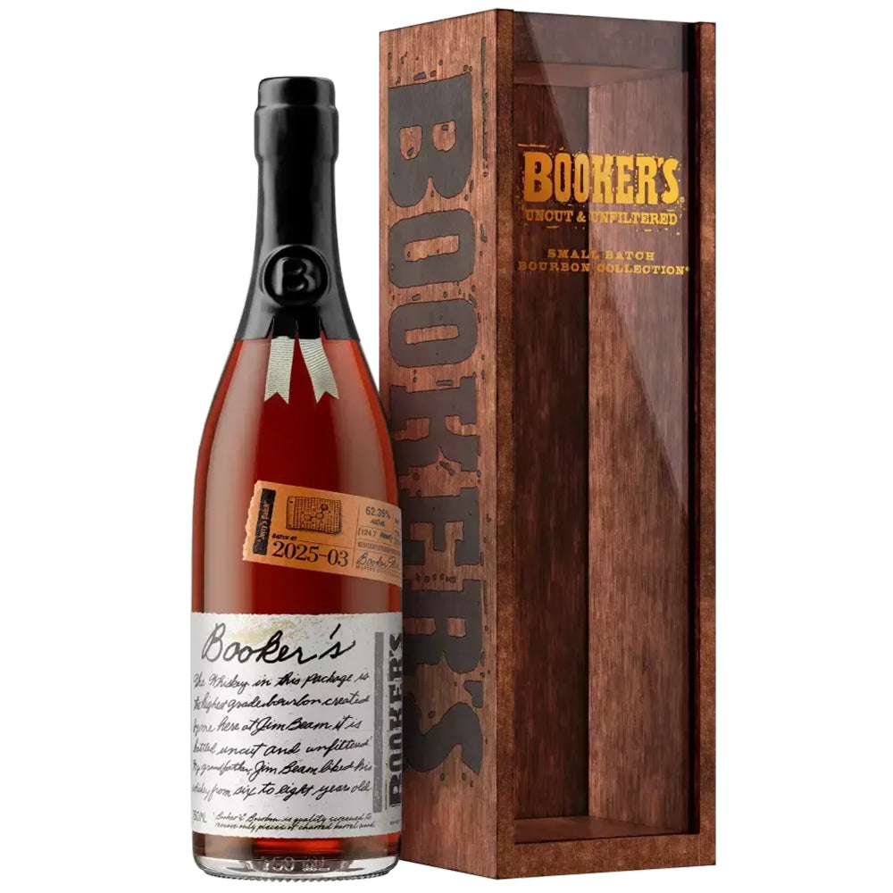 Booker's Batch 2025-03 Uncut & Unfiltered Small Batch Bourbon Whiskey | Bottle Engraving