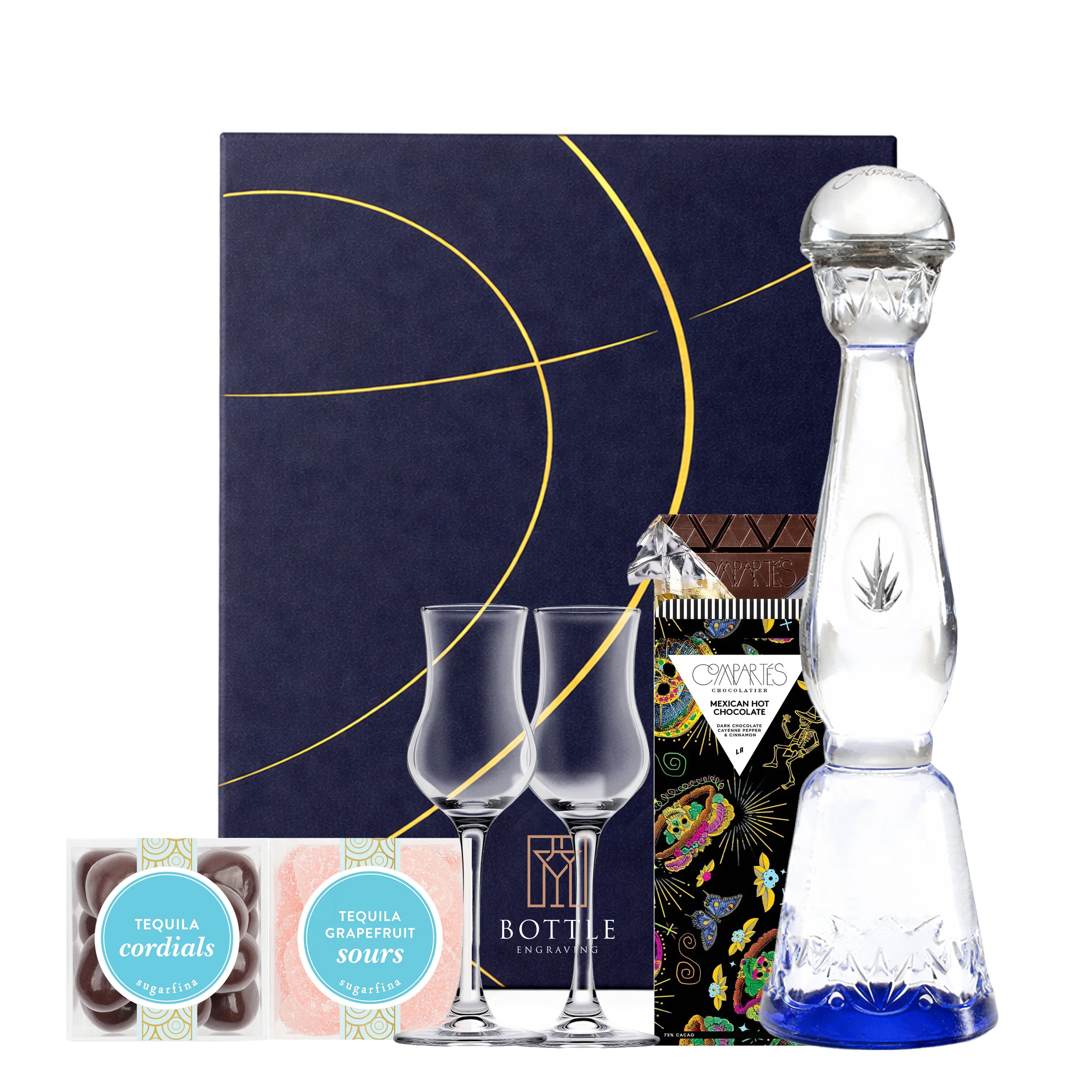 STERLING950 リキュール　銀装飾　セット Customizable Clase Azul Plata Gift Set – Bottle Engraving