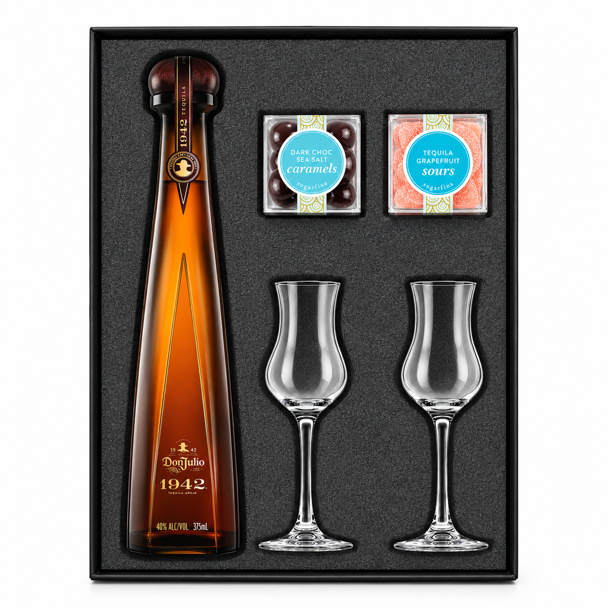 Don Julio 1942 テキーラ 750ml ギフトボックス入り Don Julio Gift Set 1942 Edition Tequila with Candies and