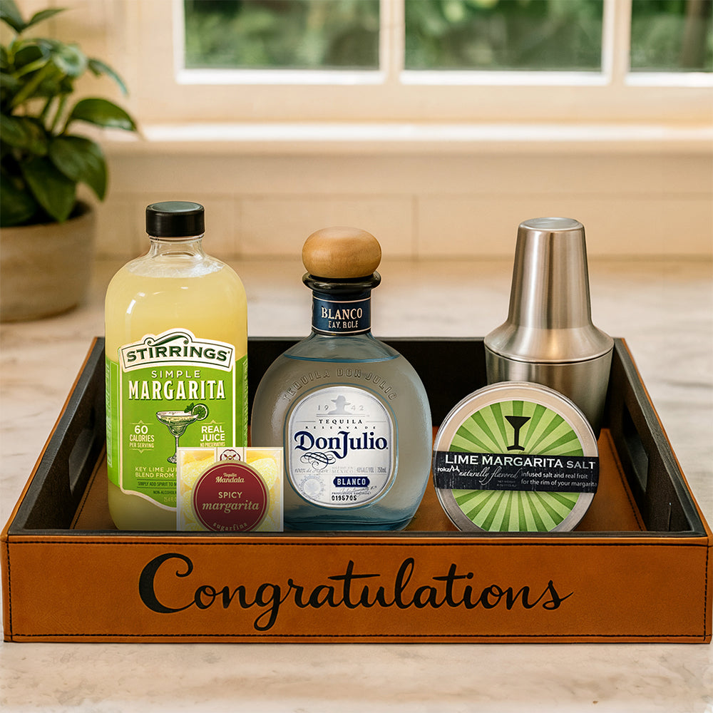 Don Julio Blanco Tequila Margarita Gift Set - Bottle Engraving