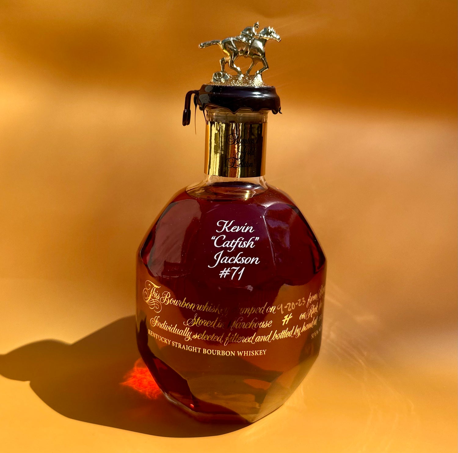 Blanton's Gold Edition – Bottle Engraving