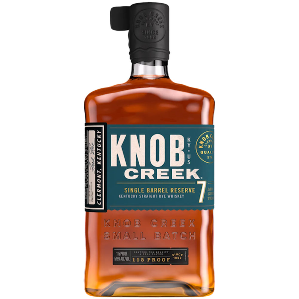 Knob Creek Single Barrel Reserve 7 Year Rye Whiskey | Bottle Engraving