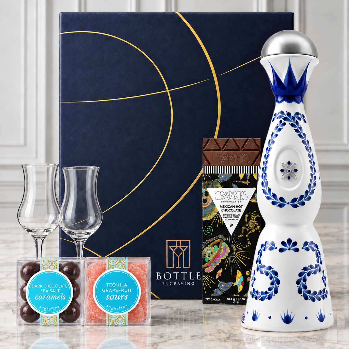 【空瓶】Clase Azul テキーラ　3本セット　インテリア　　ダミーボトル Customizable Clase Azul Reposado Gift Set – Bottle Engraving