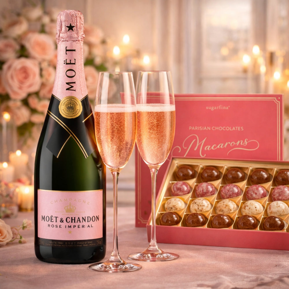 Moet & Chandon and Parisian Macarons Champagne Gift Set with